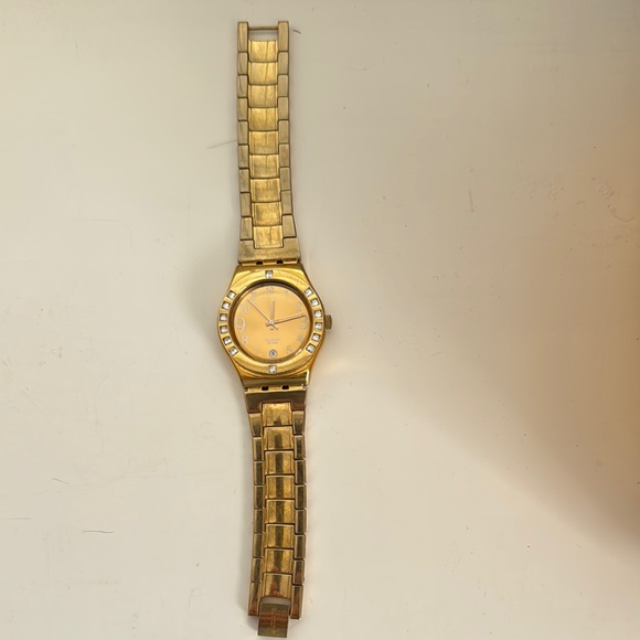 Swatch Gold Women\'s Watch with Crystal Accents main image 4